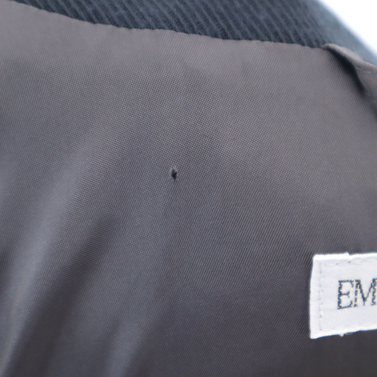 Emporio Armani エンポリオアルマーニ 日本製 ダブル テーラードジャケット 42 ネイビー レディース