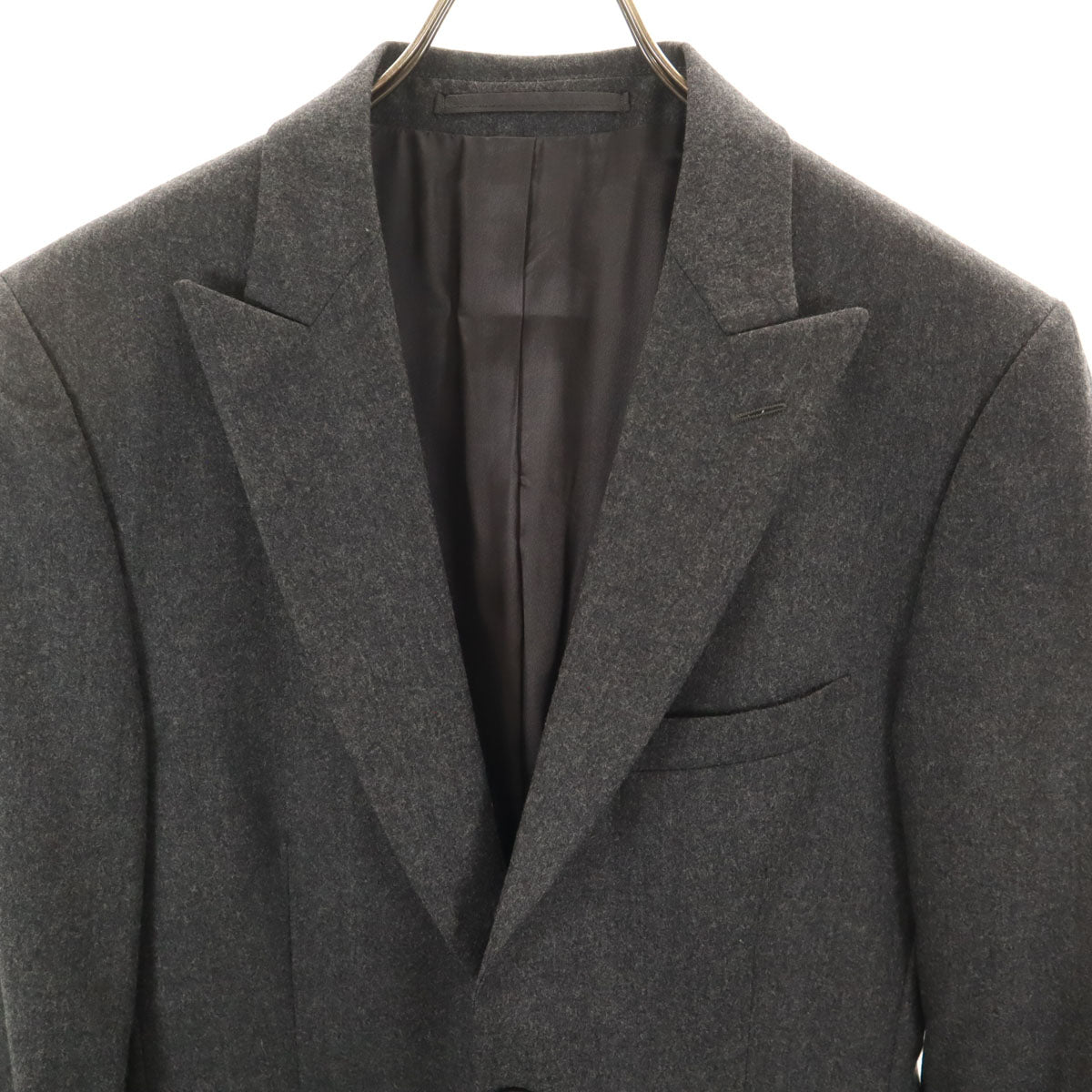 PRADA プラダ イタリア製 テーラードジャケット 44R チャコールグレー メンズ