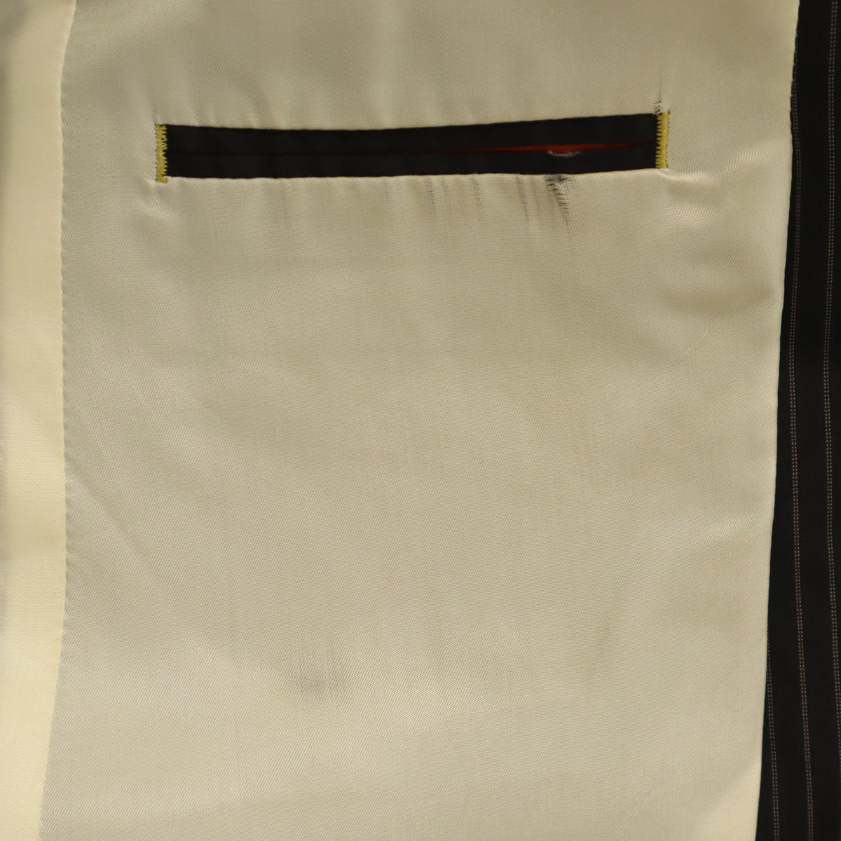 PAUL SMITH COLLECTION ポールスミスコレクション 日本製 ストライプ柄 テーラードジャケット M チャコールブラック 収納バッグ ハンガー付き メンズ