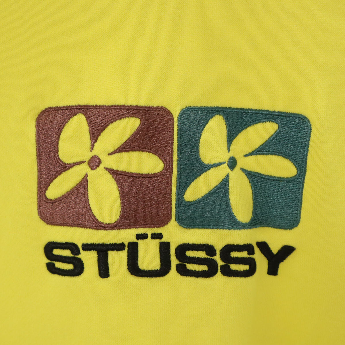 STUSSY ステューシー 長袖 スウェット トレーナー XXL イエロー 裏起毛 ビッグサイズ メンズ