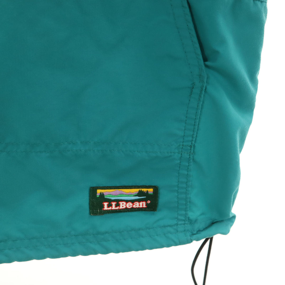 L.L.Bean エルエルビーン 80s 90s USA製 オールド アノラックパーカー L エメラルドグリーン アウトドア レディース
