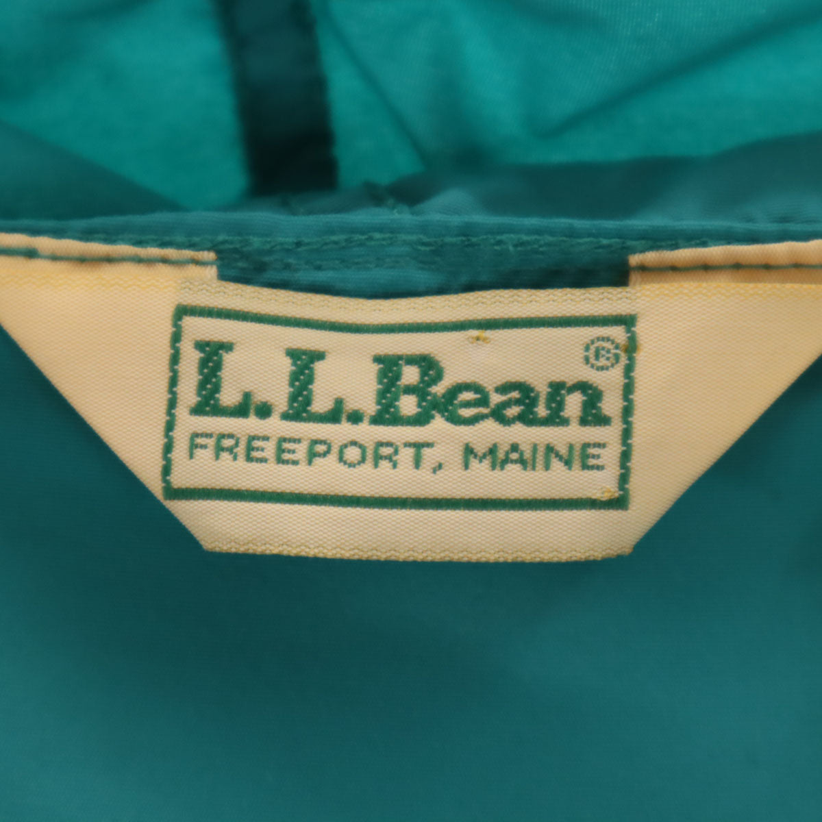 L.L.Bean エルエルビーン 80s 90s USA製 オールド アノラックパーカー L エメラルドグリーン アウトドア レディース