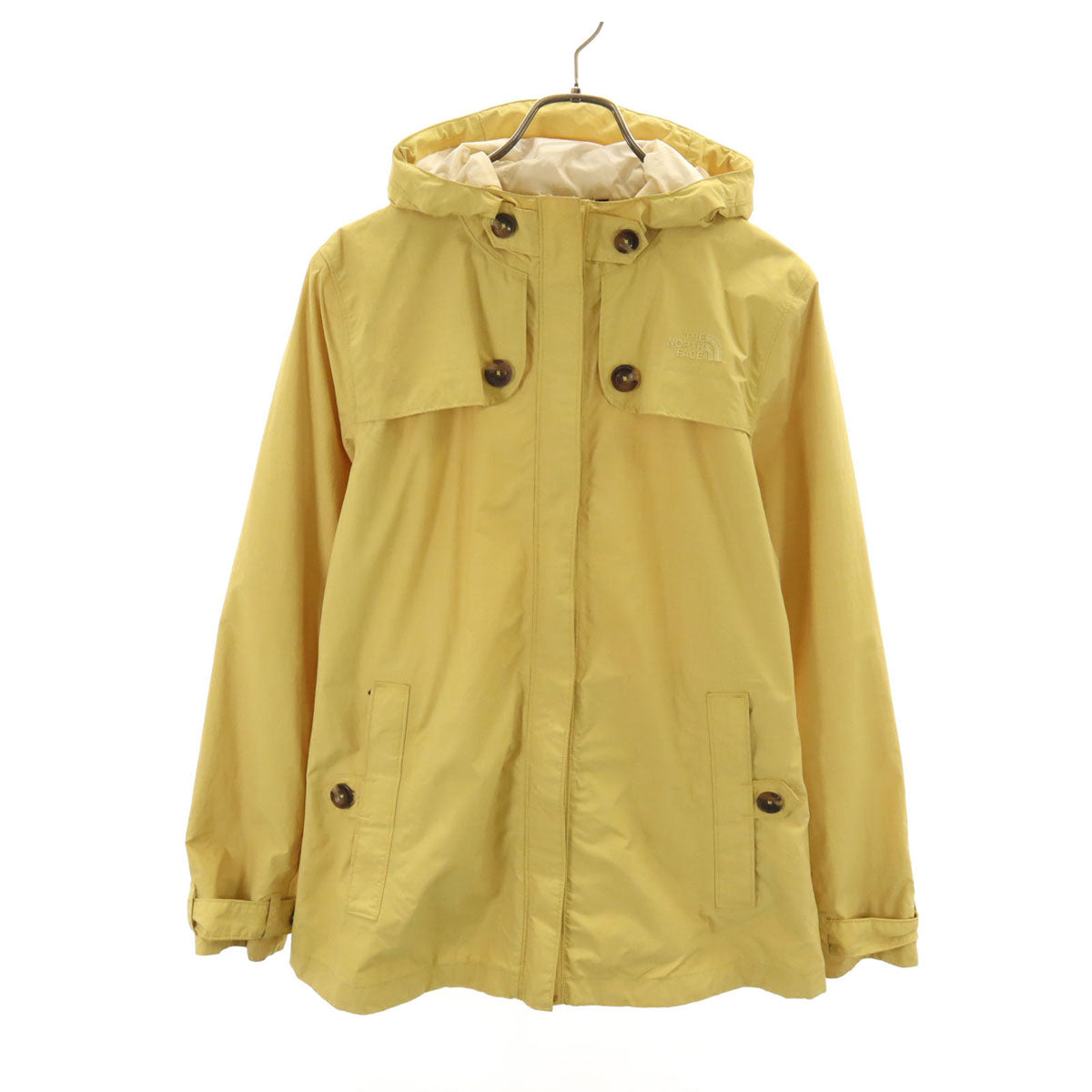 THE NORTH FACE ノースフェイス ナイロンジャケット M イエロー アウトドア AREG レディース