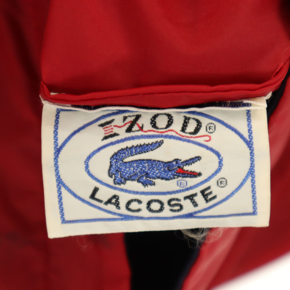 IZOD LACOSTE アイゾッドラコステ 70s 糸巻きタグ ヴィンテージ ナイロンジャケット L ブルー メンズ