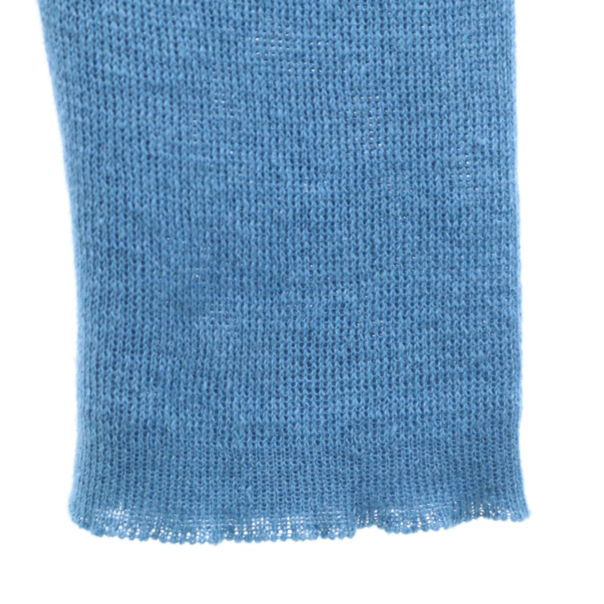 未使用 GUCCI グッチ イタリア製 リネン 長袖 ニット S ブルー レディース