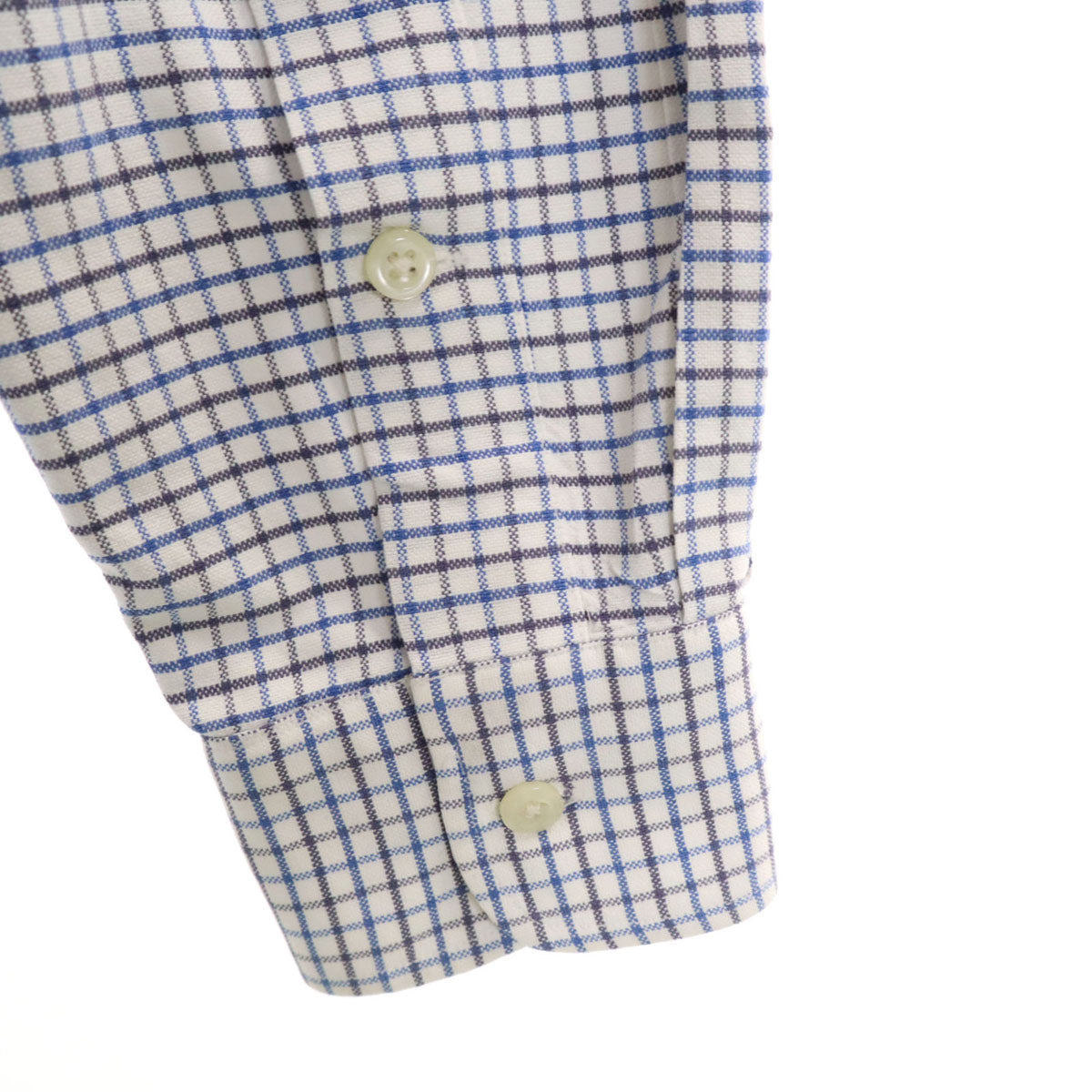 RALPH LAUREN ラルフローレン 90s BIG SHIRT オールド チェック柄 長袖 シャツ S ブルー メンズ