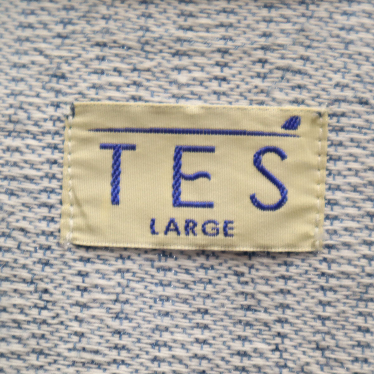 TES テス 日本製 キルティング ジャケット L ブルー系 メンズ