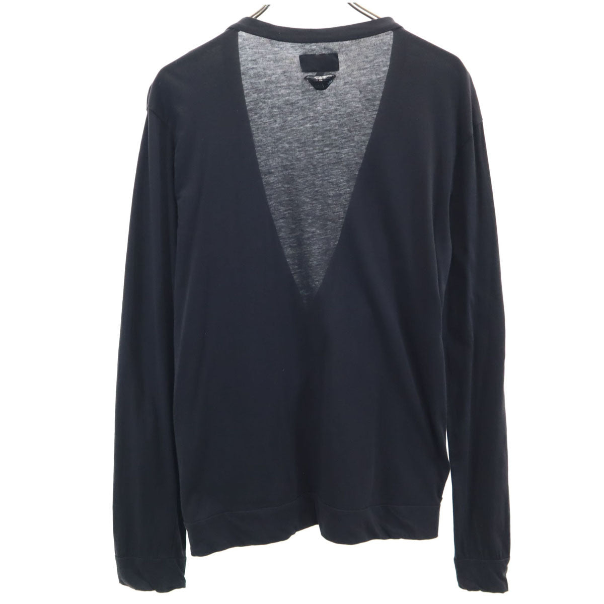 Emporio Armani エンポリオアルマーニ 長袖 カシュクール カットソー M ブラック レディース