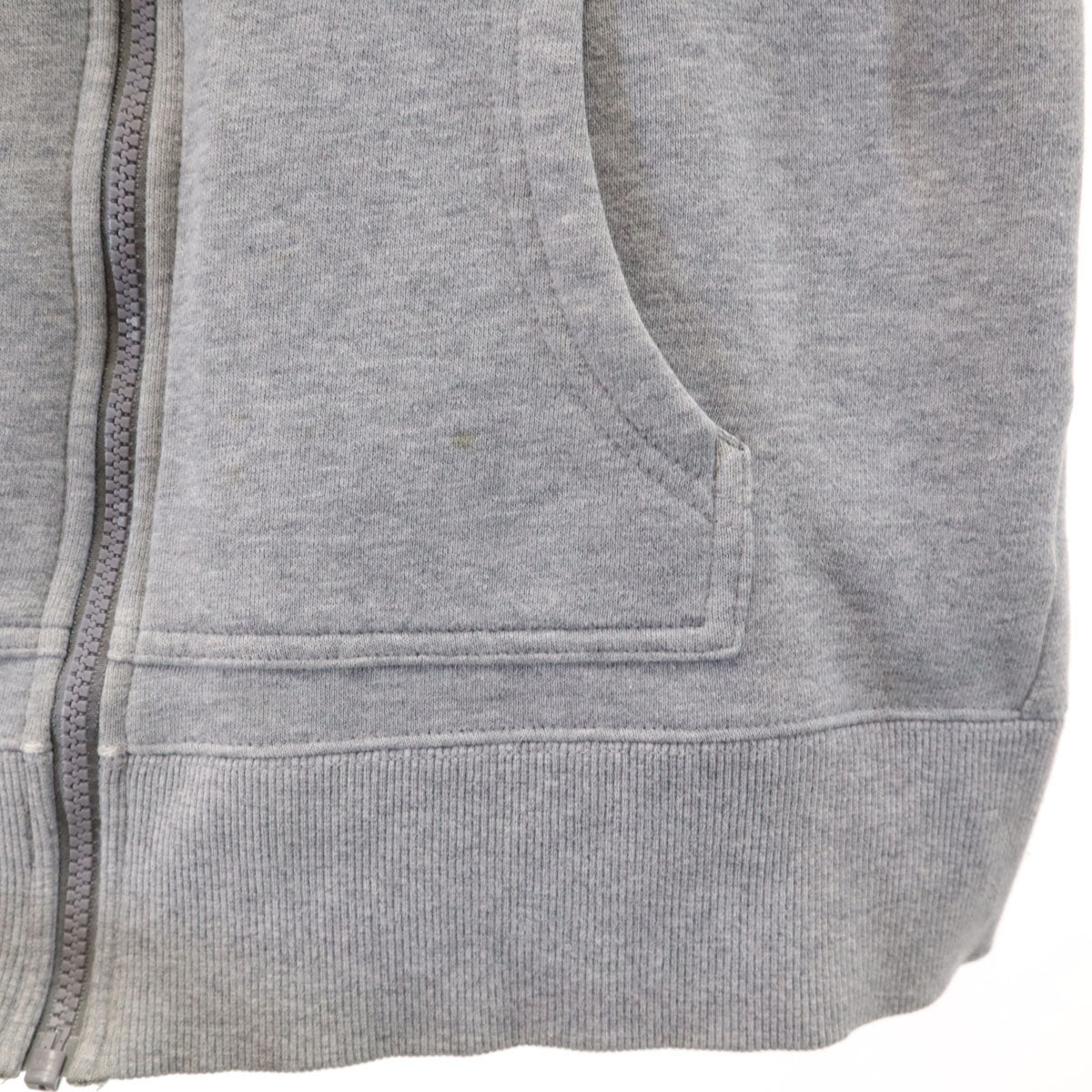 THE NORTH FACE ノースフェイス 長袖 ジップパーカー M グレー 裏起毛 メンズ