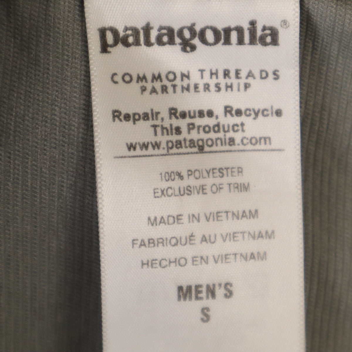 patagonia パタゴニア フード ジップジャケット S グレー系 アウトドア メンズ
