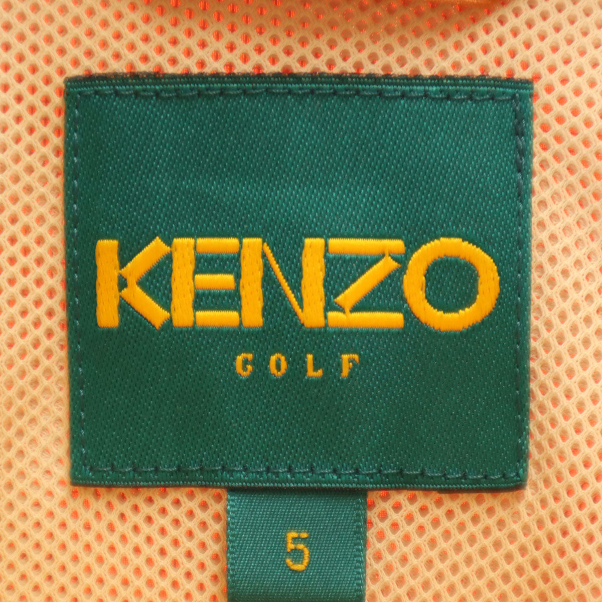 KENZO GOLF ケンゾーゴルフ ビックサイス ベスト 5 オレンジ メンズ