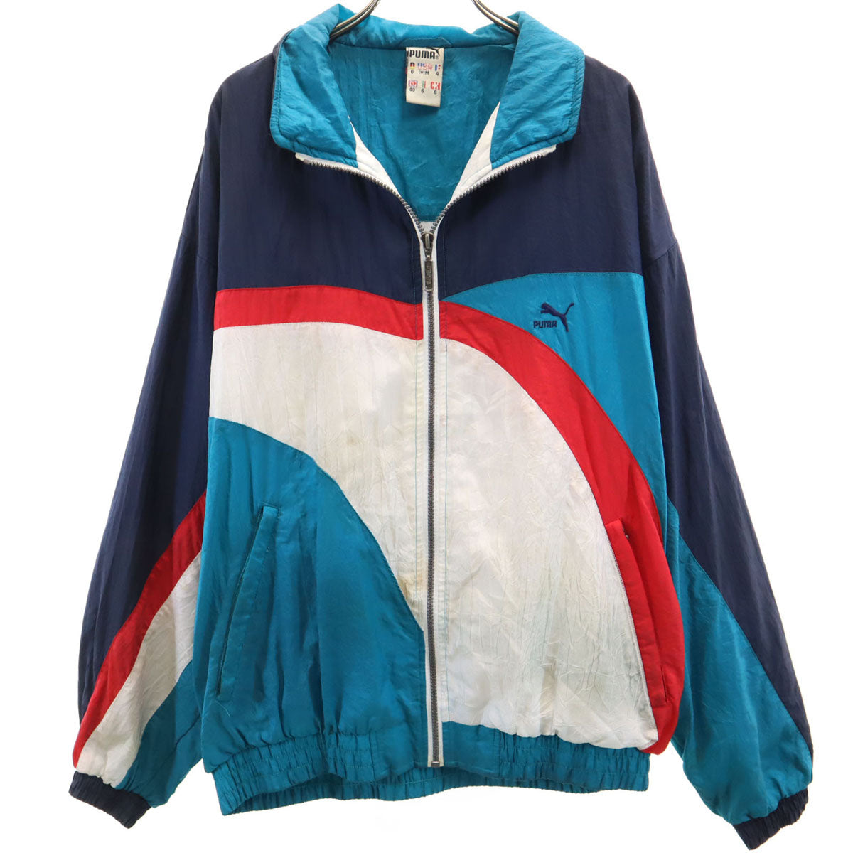 PUMA プーマ 80s 90s オールド 長袖 ナイロンジャケット M メンズ