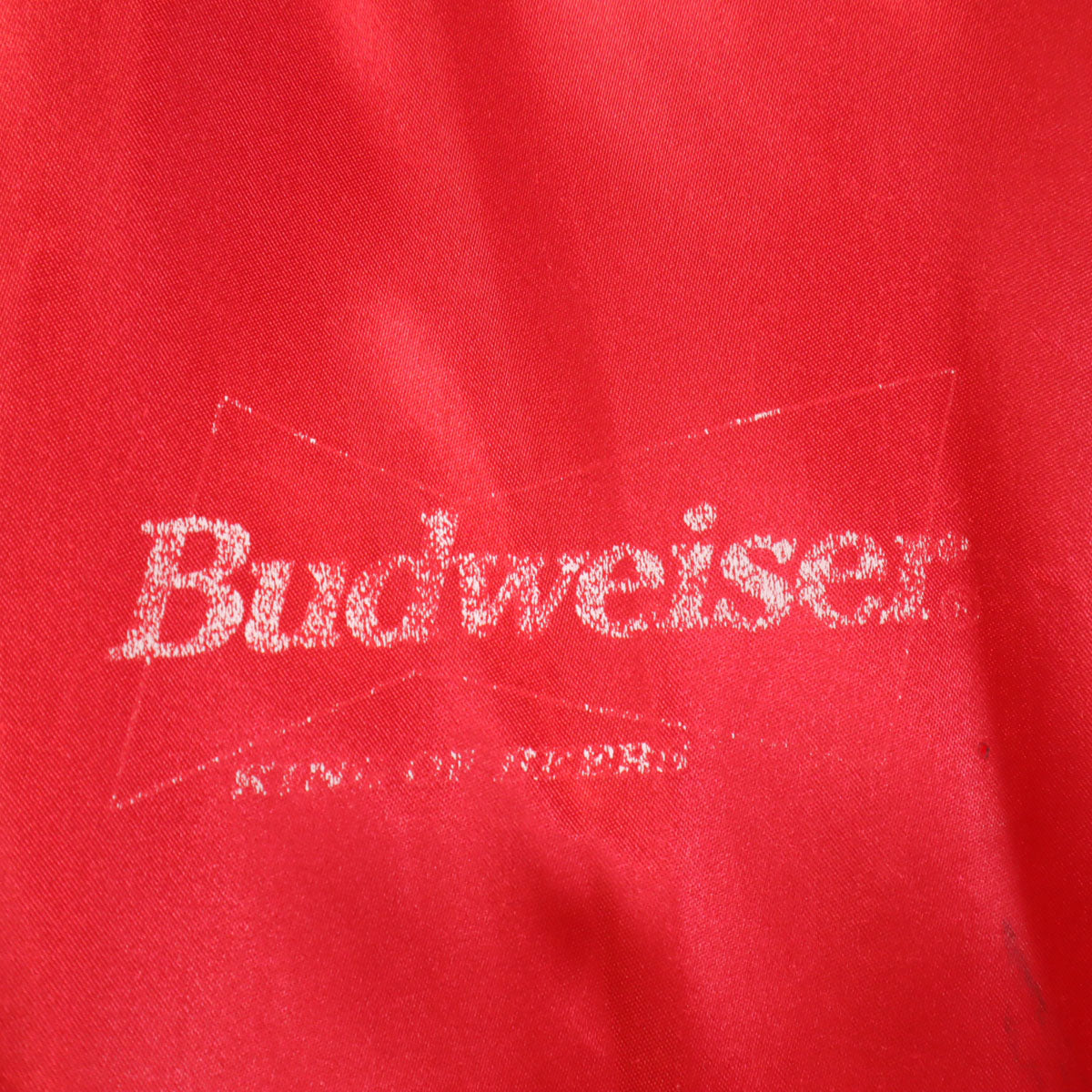 Budweiser バドワイザー 90s オールド スタジアム ジャケット レッド メンズ