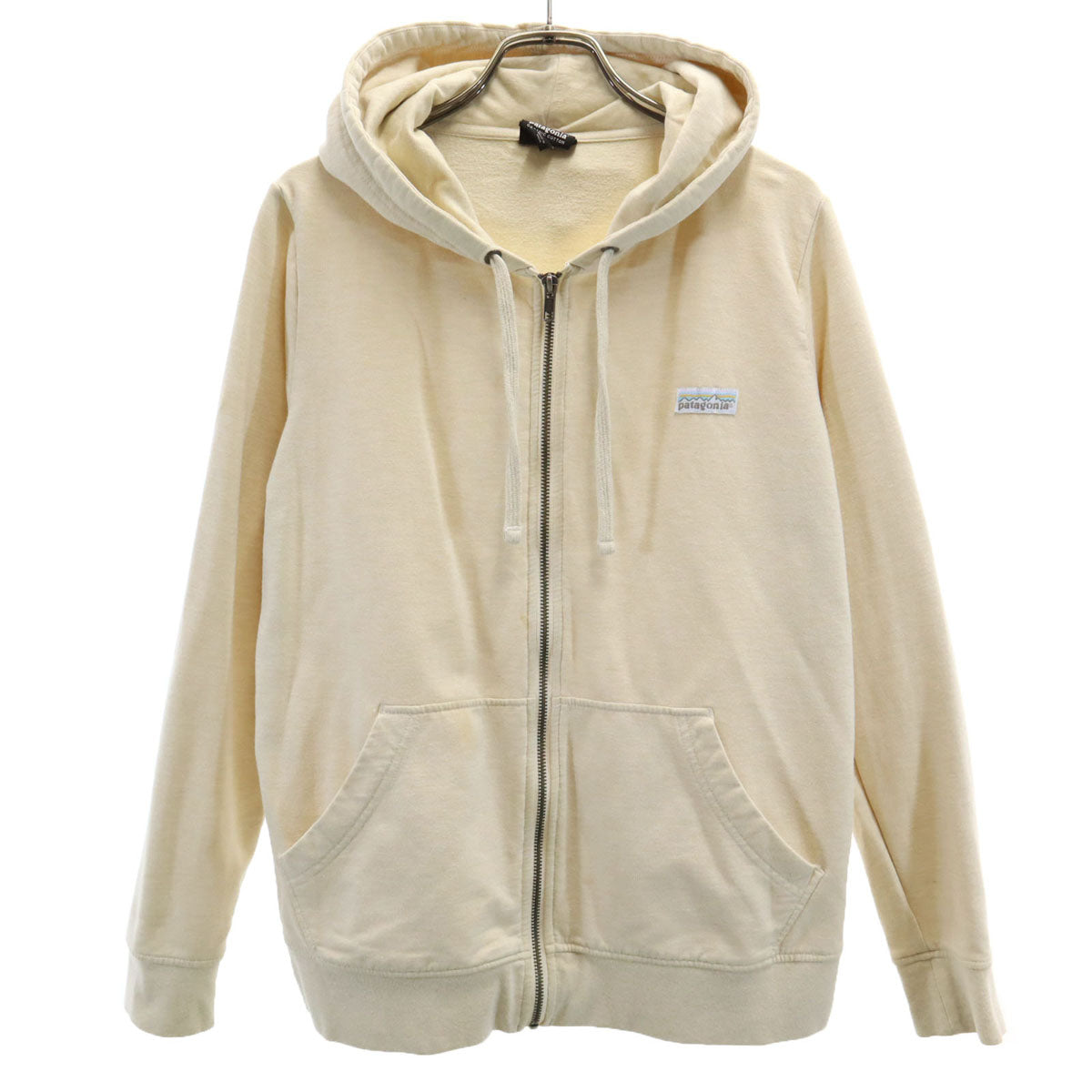 patagonia パタゴニア 長袖 スウェット ジップパーカー S ベージュ 39561FA19 アウトドア レディース