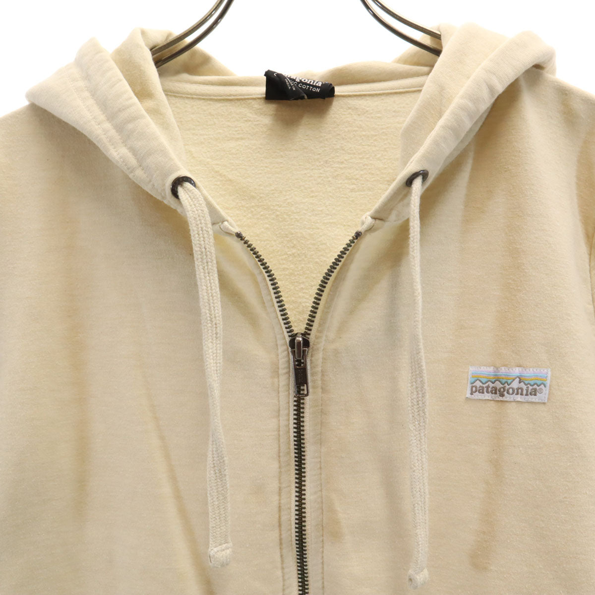 patagonia パタゴニア 長袖 スウェット ジップパーカー S ベージュ 39561FA19 アウトドア レディース