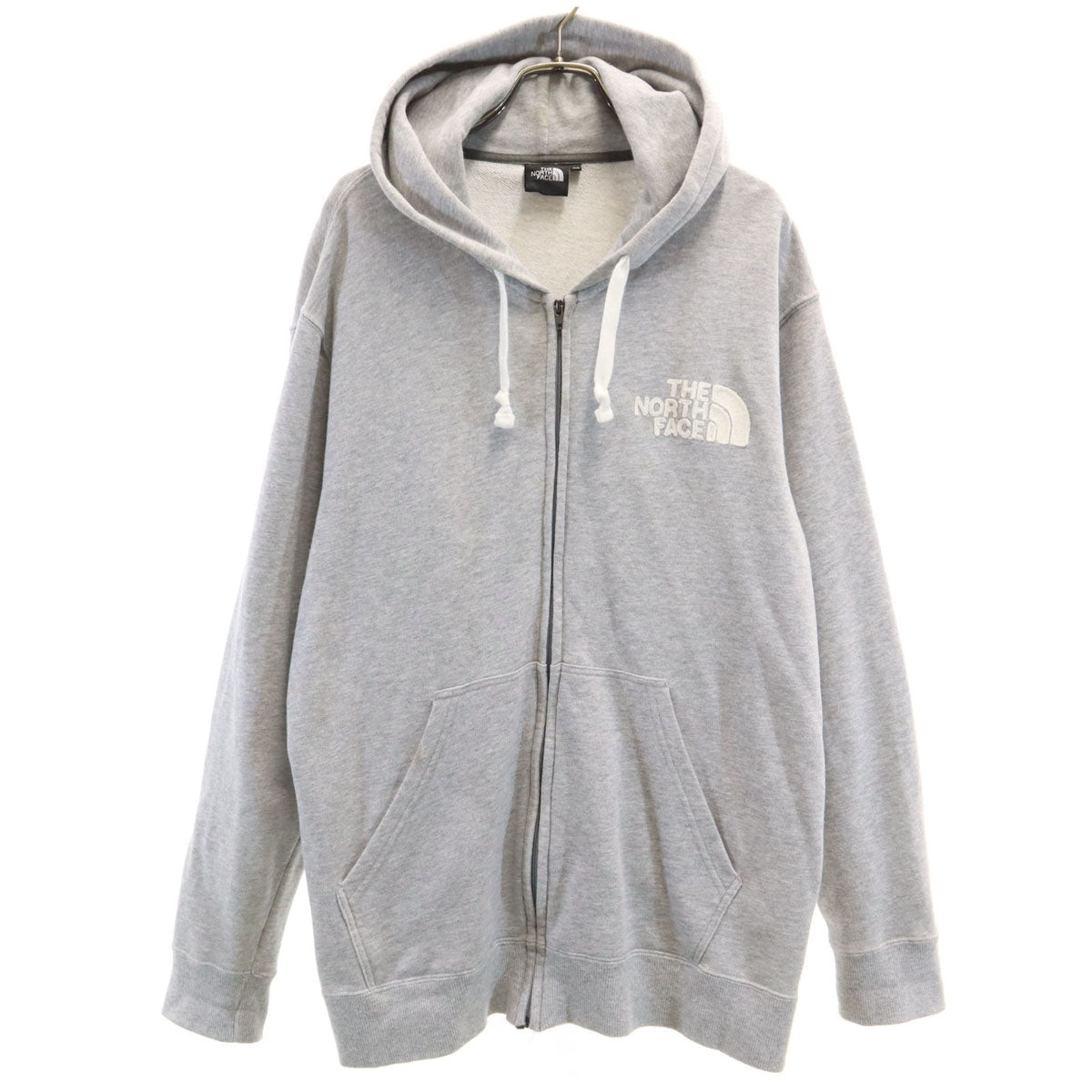 THE NORTH FACE ノースフェイス 長袖 スウェット ジップパーカー XL グレー NT61720X アウトドア メンズ