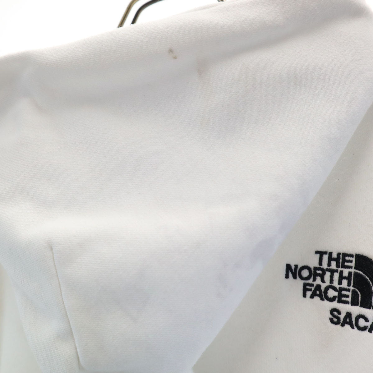 THE NORTH FACE ノースフェイス サカイ コラボ 長袖 スウェットパーカー XL ホワイト x sacai アウトドア NT6175SA メンズ