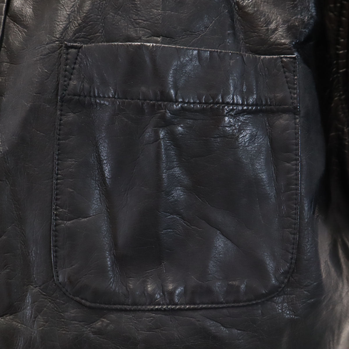Paul Smith LONDON ポールスミスロンドン 90s 日本製 オールド 長袖 ウレタンコーティング加工 シャツ M ブラック メンズ
