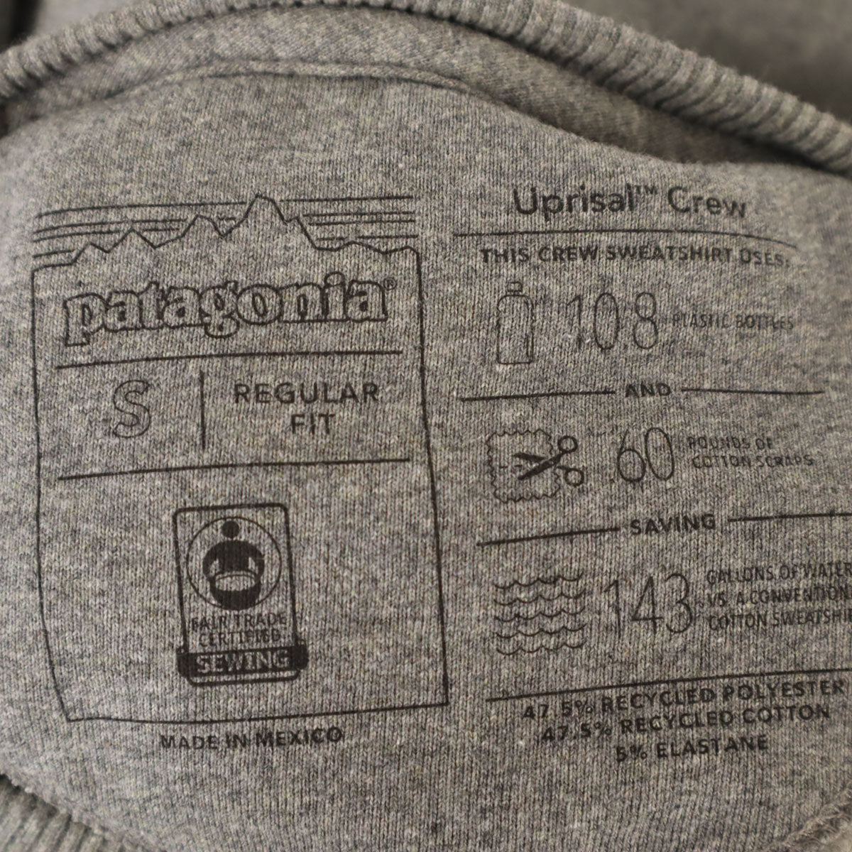 patagonia パタゴニア 長袖 スウェット トレーナー S グレー 39543FA20 アウトドア 裏起毛 メンズ