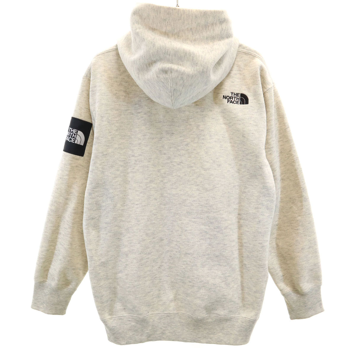 THE NORTH FACE ノースフェイス スクエアロゴ 長袖 スウェットパーカー M オートミール NT62039 アウトドア 裏起毛 メンズ