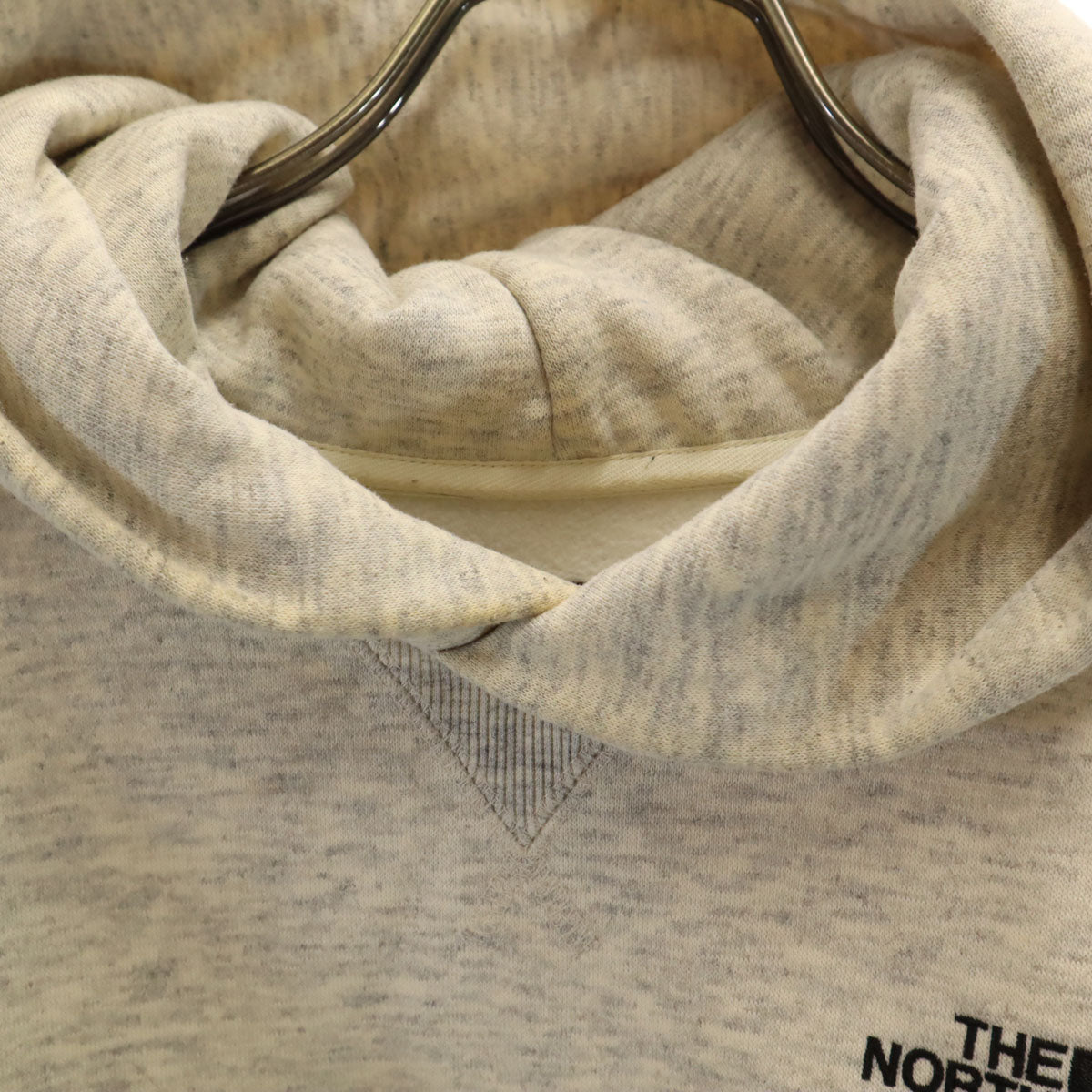 THE NORTH FACE ノースフェイス スクエアロゴ 長袖 スウェットパーカー M オートミール NT62039 アウトドア 裏起毛 メンズ