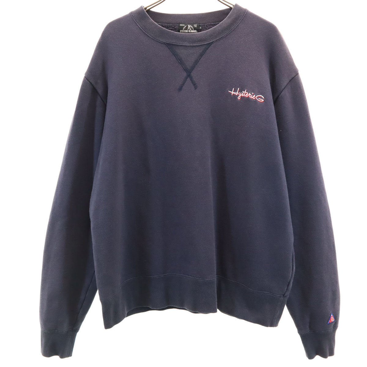 HYSTERIC GLAMOUR ヒステリックグラマー 日本製 長袖 スウェット トレーナー L ネイビー メンズ