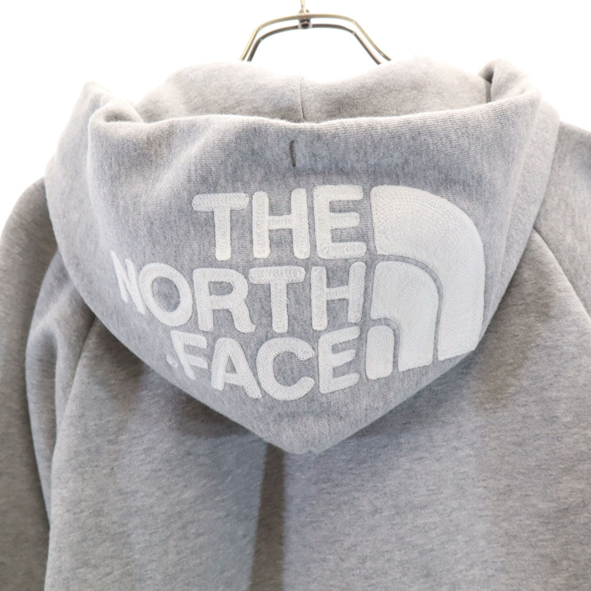 THE NORTH FACE ノースフェイス 長袖 リアビュー スウェット ジップパーカー L グレー NTW61955 アウトドア 裏起毛 レディース
