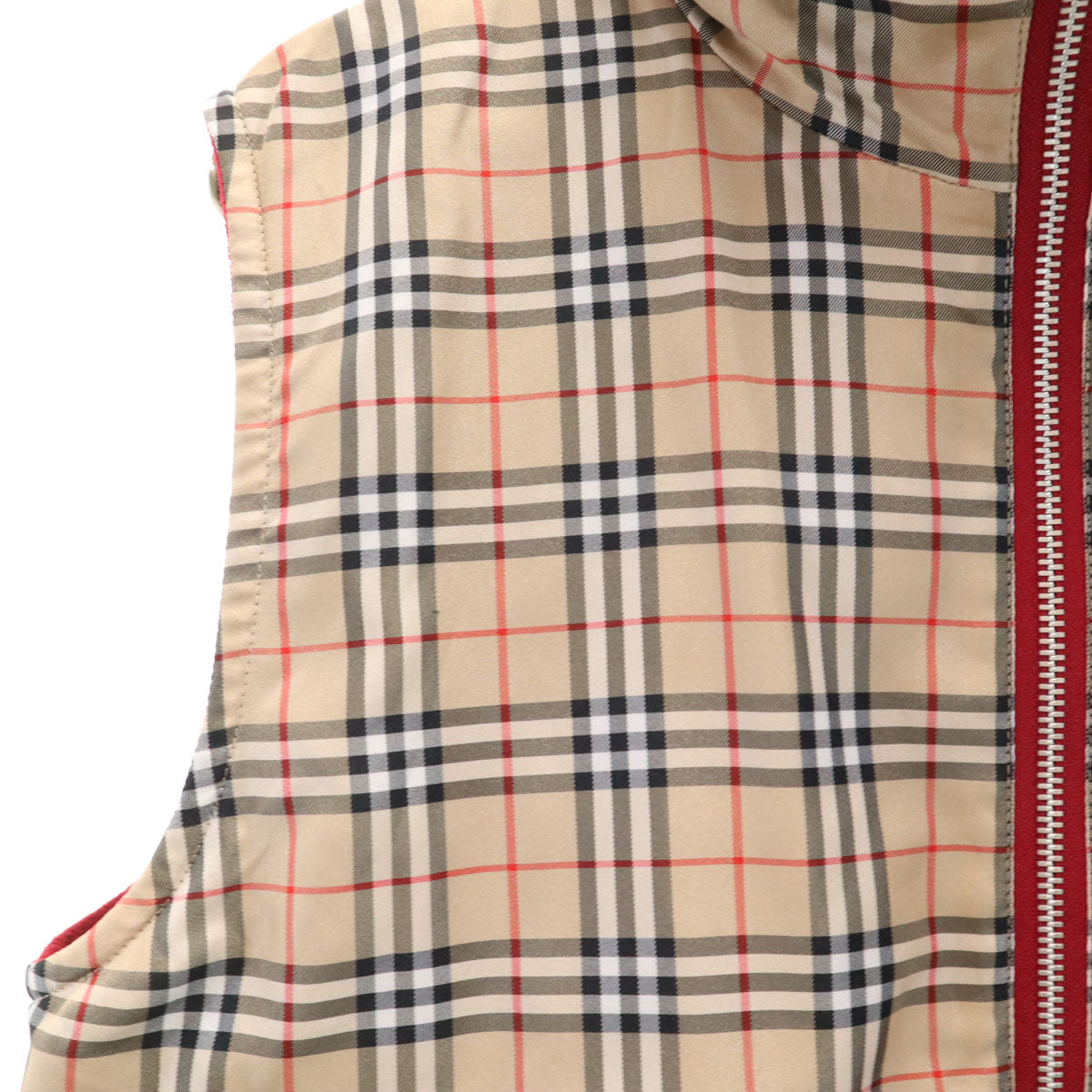 美品 BURBERRY GOLF バーバリーゴルフ ノバチェック リバーシブル ベスト L ベージュ メンズ