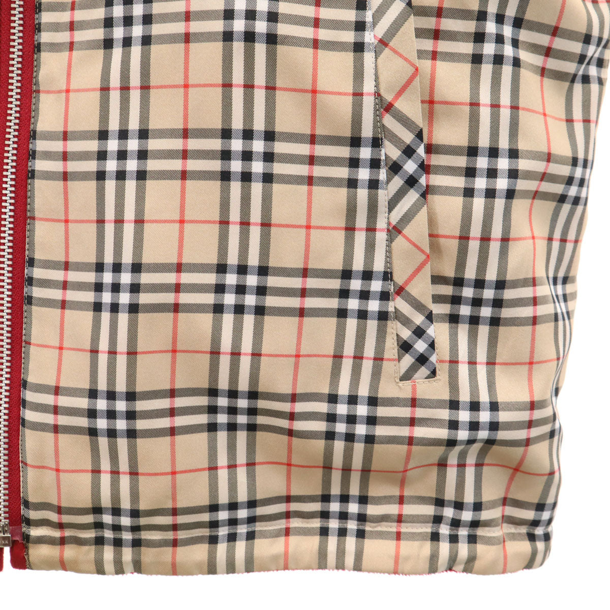 美品 BURBERRY GOLF バーバリーゴルフ ノバチェック リバーシブル ベスト L ベージュ メンズ