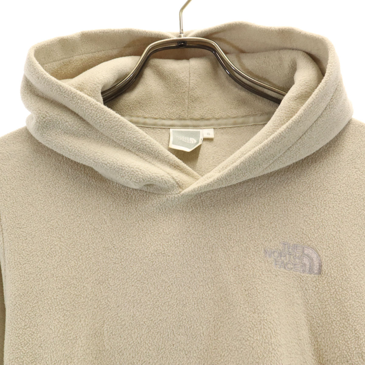 THE NORTH FACE ノースフェイス マイクロフリース パーカー S ベージュ NLW22035 アウトドア フーディー レディース