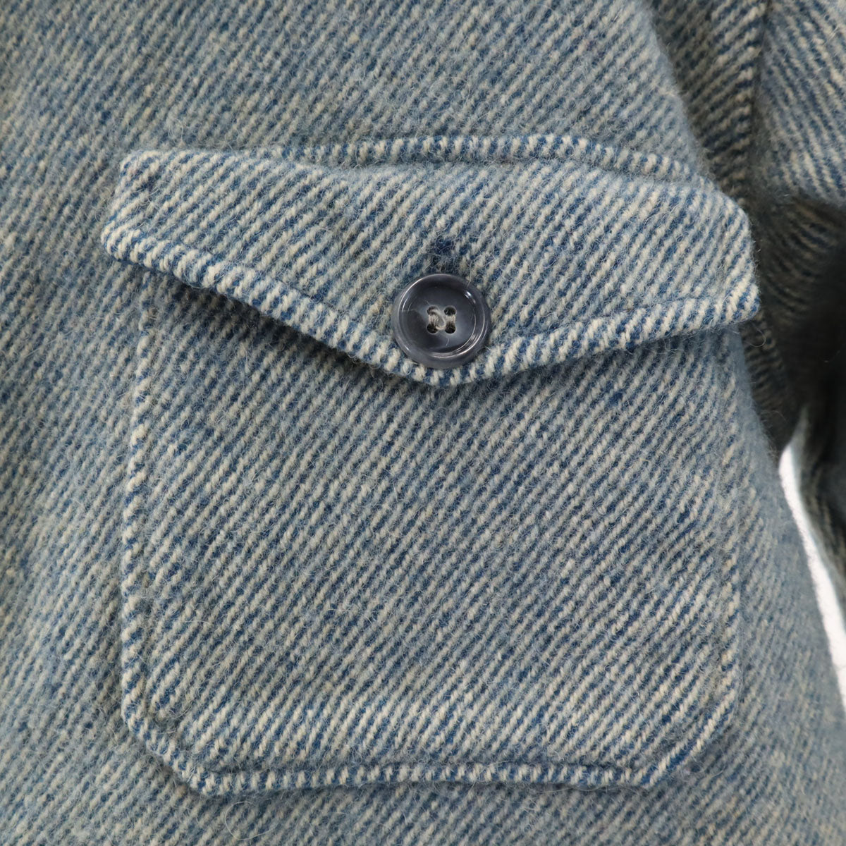 WOOLRICH ウールリッチ 70s ヴィンテージ 長袖 ヘビー ウールシャツ XL ブルー系 メンズ