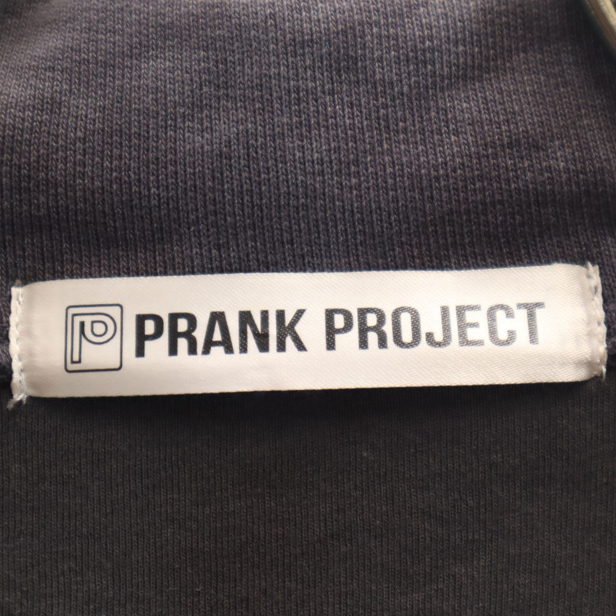 PRANK PROJECT プランクプロジェクト ヴィンテージ加工 ショート丈 スウェット ジャケット FREE チャコールグレー プルオーバー レディース