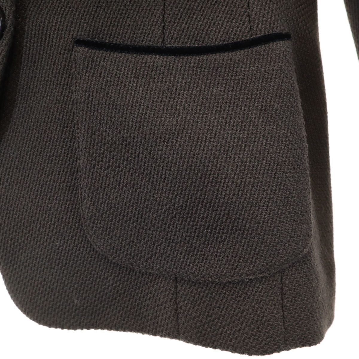 ARMANI COLLEZIONI アルマーニコレッツォーニ イタリア製 ウールジャケット 40 チャコール レディース
