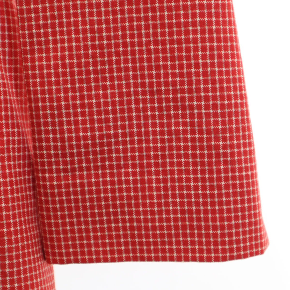 GIVENCHY ジバンシィ 90s オールド チェック柄 テーラードジャケット 38 レッド レディース