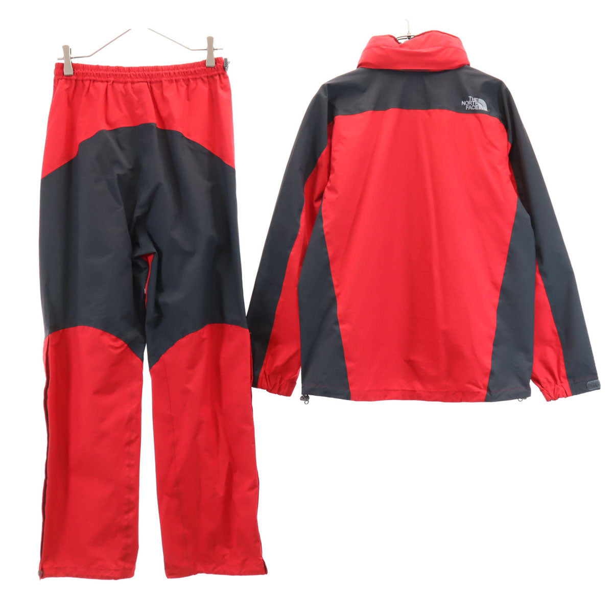 THE NORTH FACE ノースフェイス ゴアテックス レインテックス プラズマ ジャケット 上下 セットアップ L レッド NPW10911 アウトドア レディース