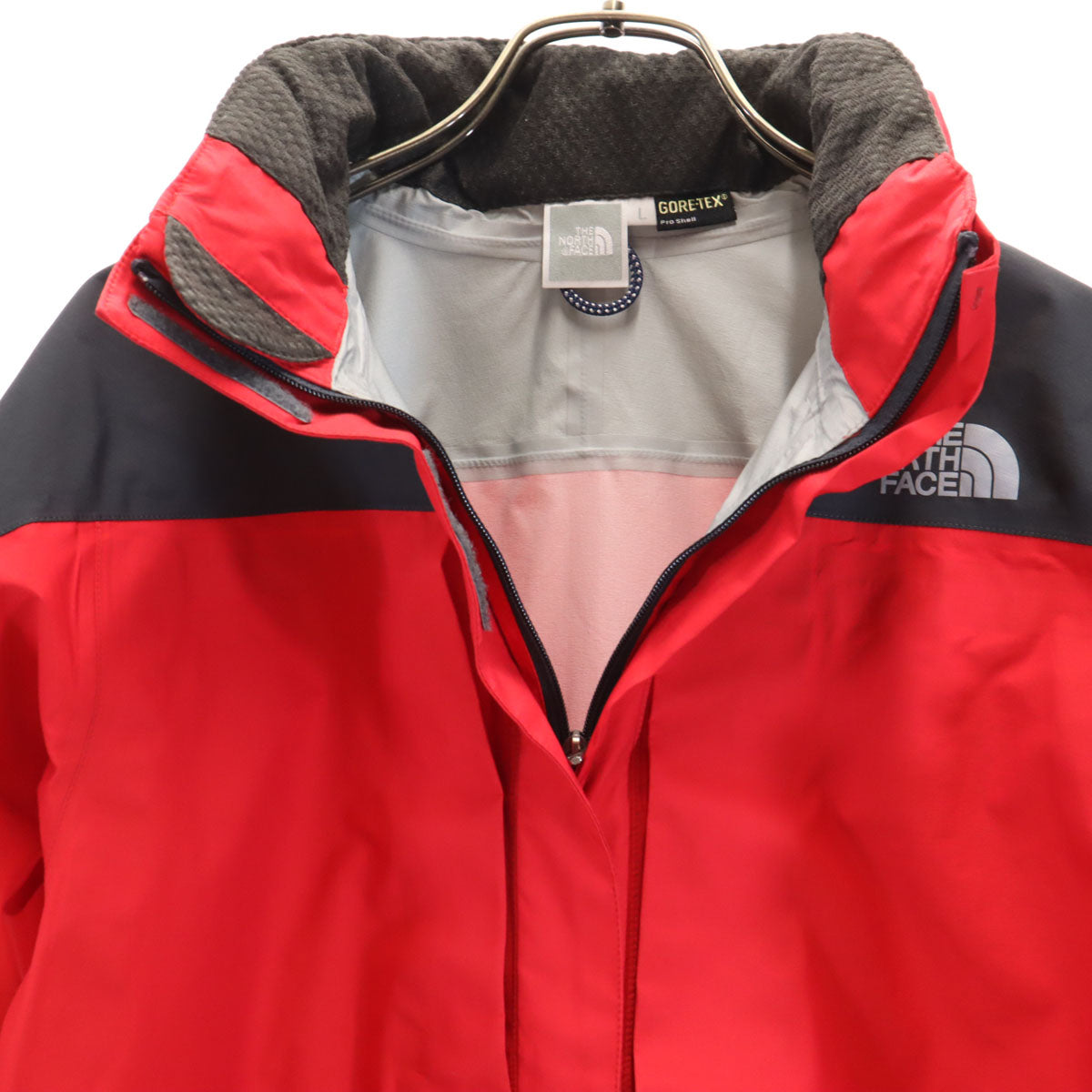 THE NORTH FACE ノースフェイス ゴアテックス レインテックス プラズマ ジャケット 上下 セットアップ L レッド NPW10911 アウトドア レディース