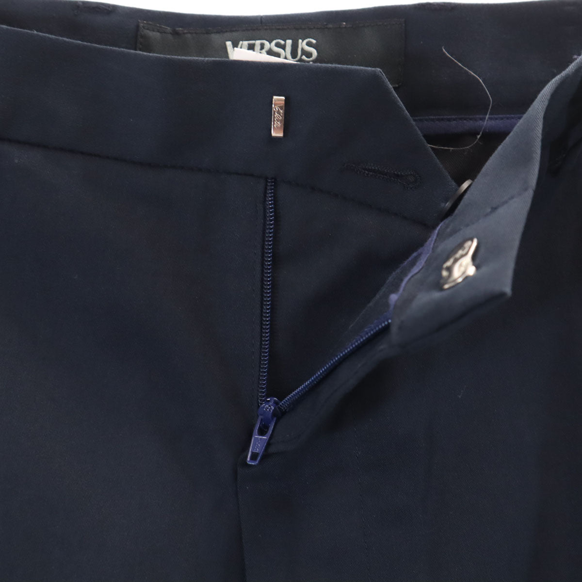 VERSUS VERSACE ヴェルサス ヴェルサーチ イタリア製 コート 上下 セットアップ 36-50 ネイビー メンズ