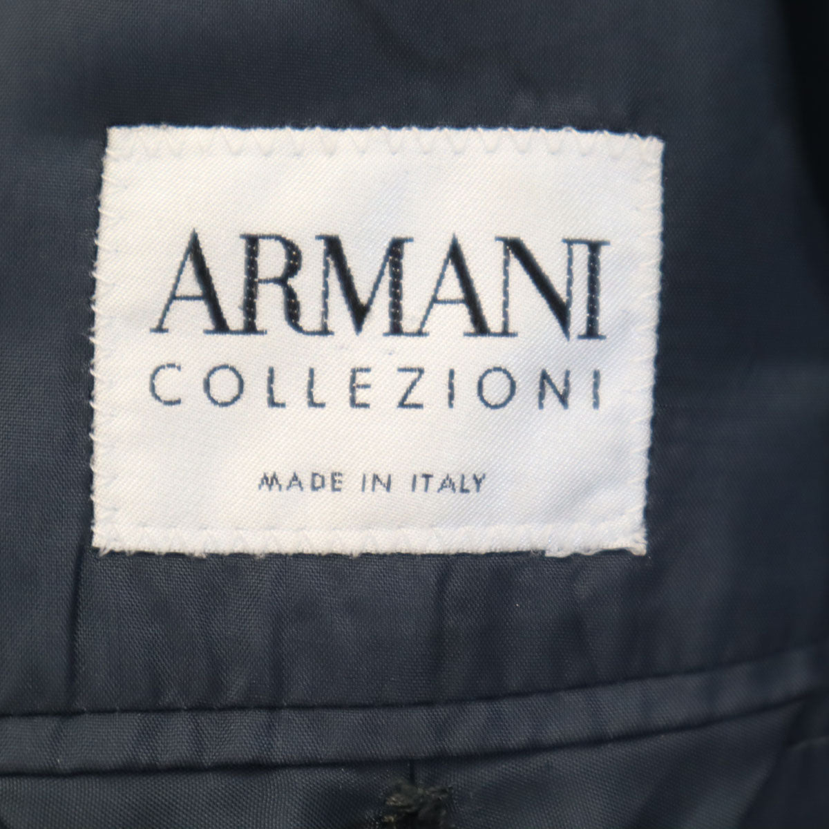 ARMANI COLLEZIONI アルマーニコレッツォーニ イタリア製 チェック柄 スーツ 上下 セットアップ 52 チャコールグレー メンズ