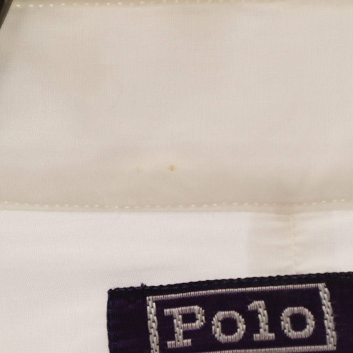 Polo by Ralph Lauren ポロバイラルフローレン イングランド製 パープルレーベル 長袖 プリーツ シャツ 15-34 ホワイト Wカフス メンズ