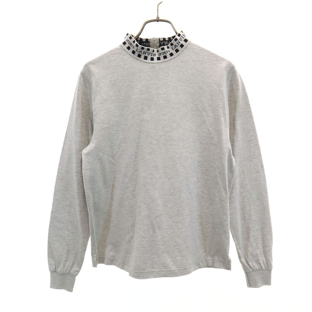 LANVIN SPORT ランバンスポール 日本製 長袖 モックネック カットソー 38 グレー レディース
