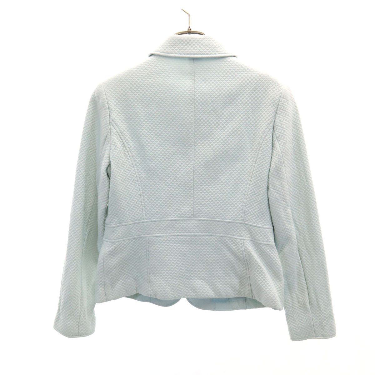 courreges クレージュ 日本製 キルティングジャケット 11AR ライトブルー レディース
