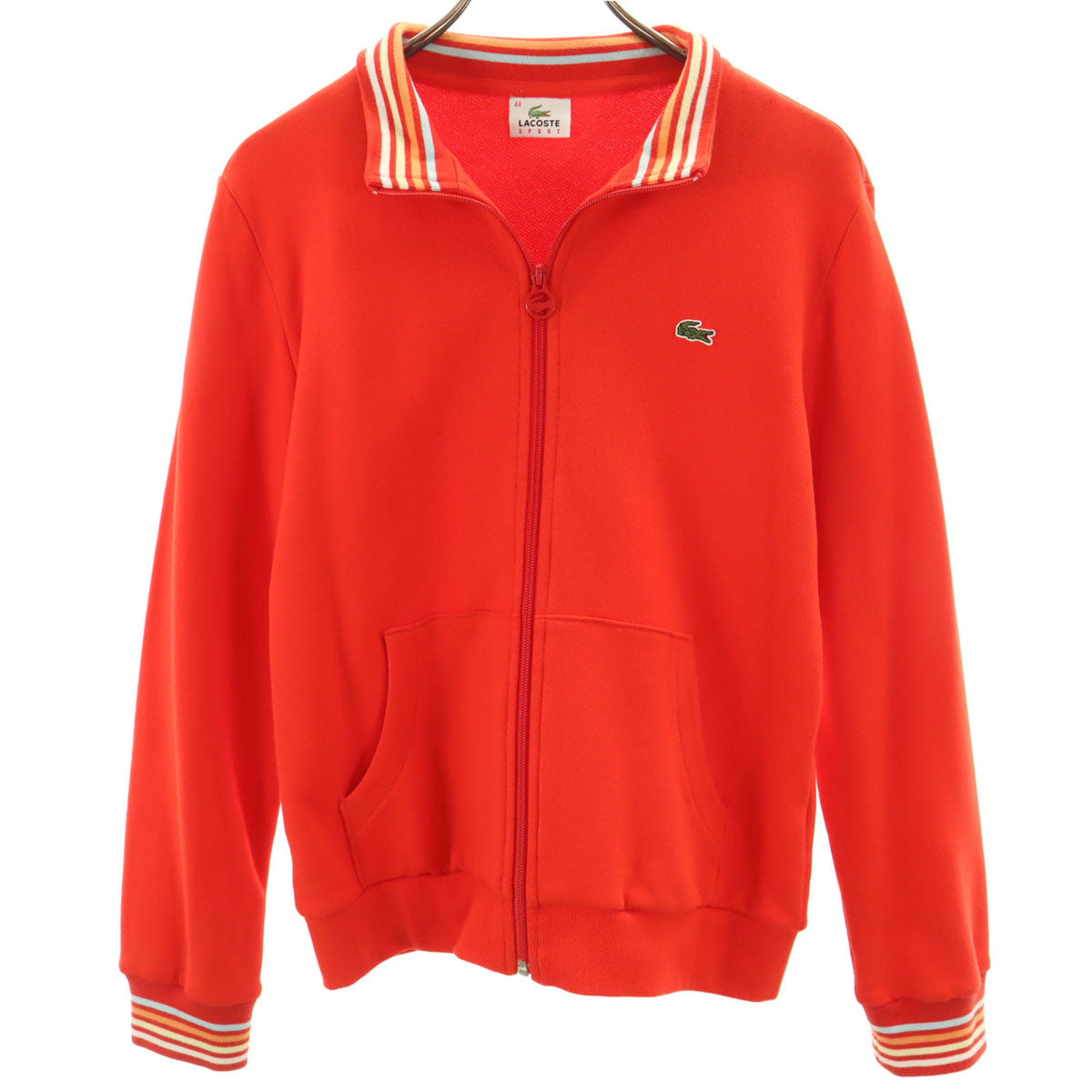 LACOSTE SPORT ラコステスポーツ トラックジャケット 44 レッド レディース