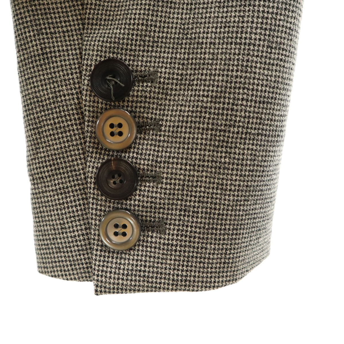 KENZO ケンゾー スロバキア製 ウールブレンド テーラードジャケット 上下 セットアップ 38 ブラック 他 レディース