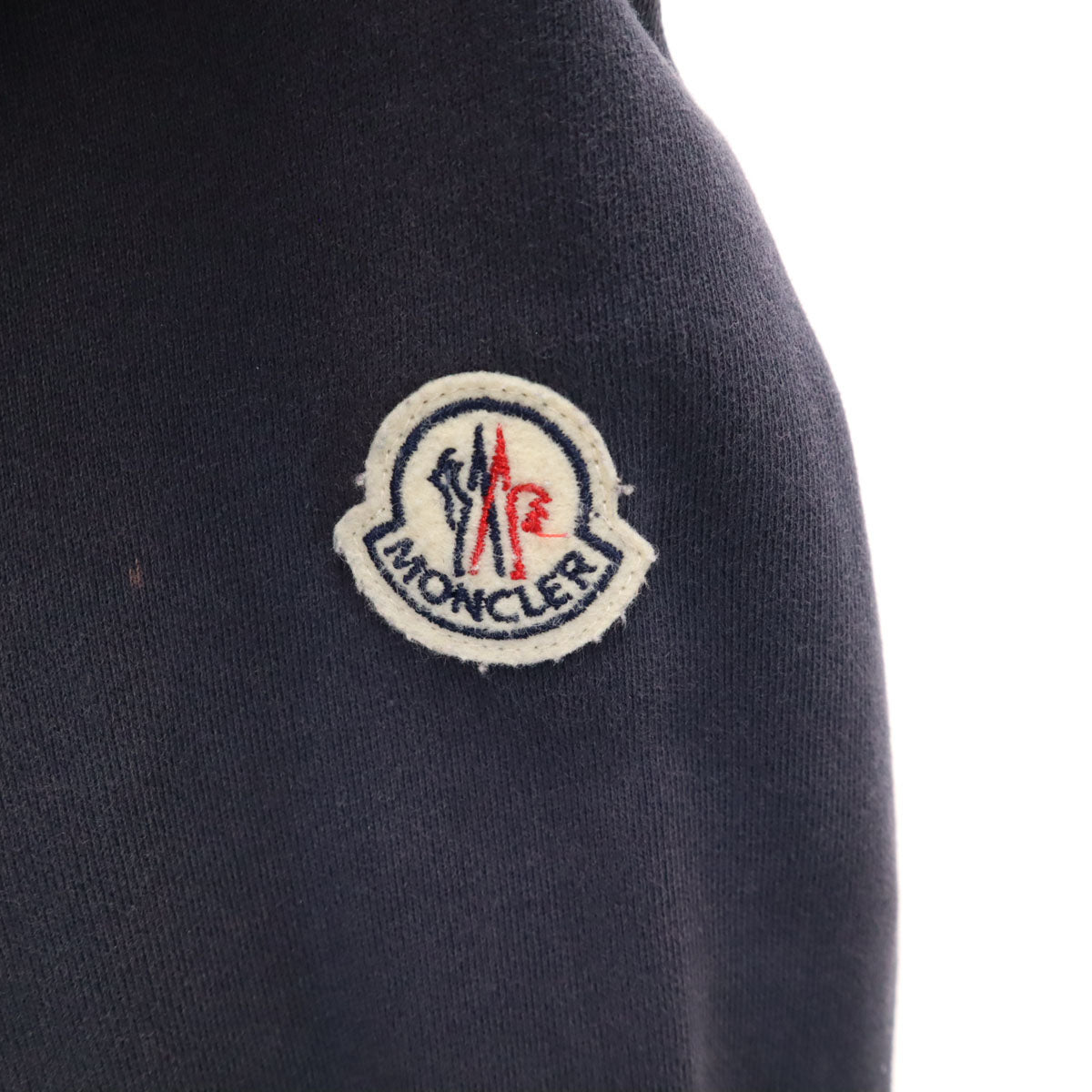 MONCLER モンクレール 長袖 スウェット ジップパーカー S ネイビー メンズ