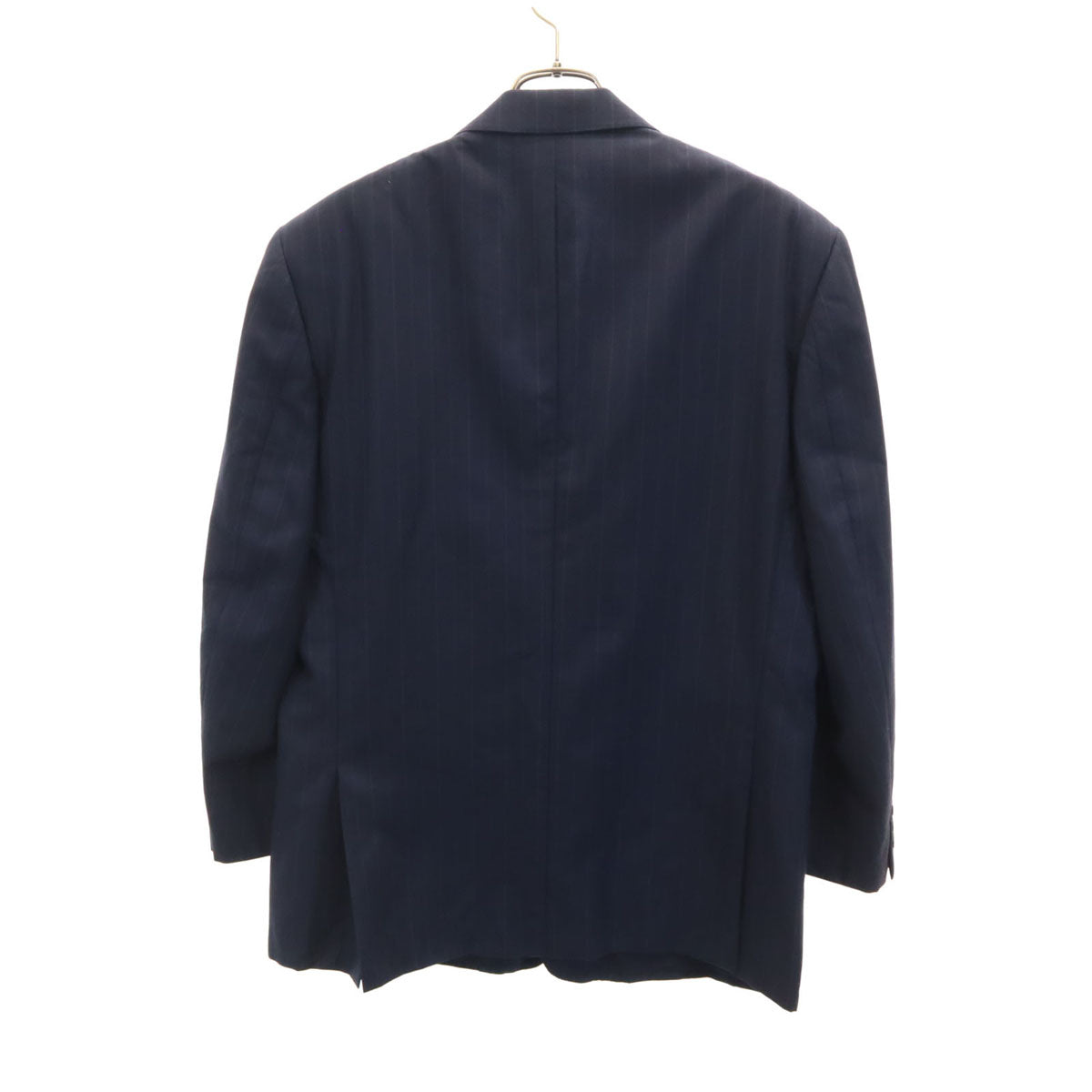 LANVIN ランバン 80s 90s オールド ストライプ柄 テーラードジャケット 48 ネイビー ブレザー メンズ