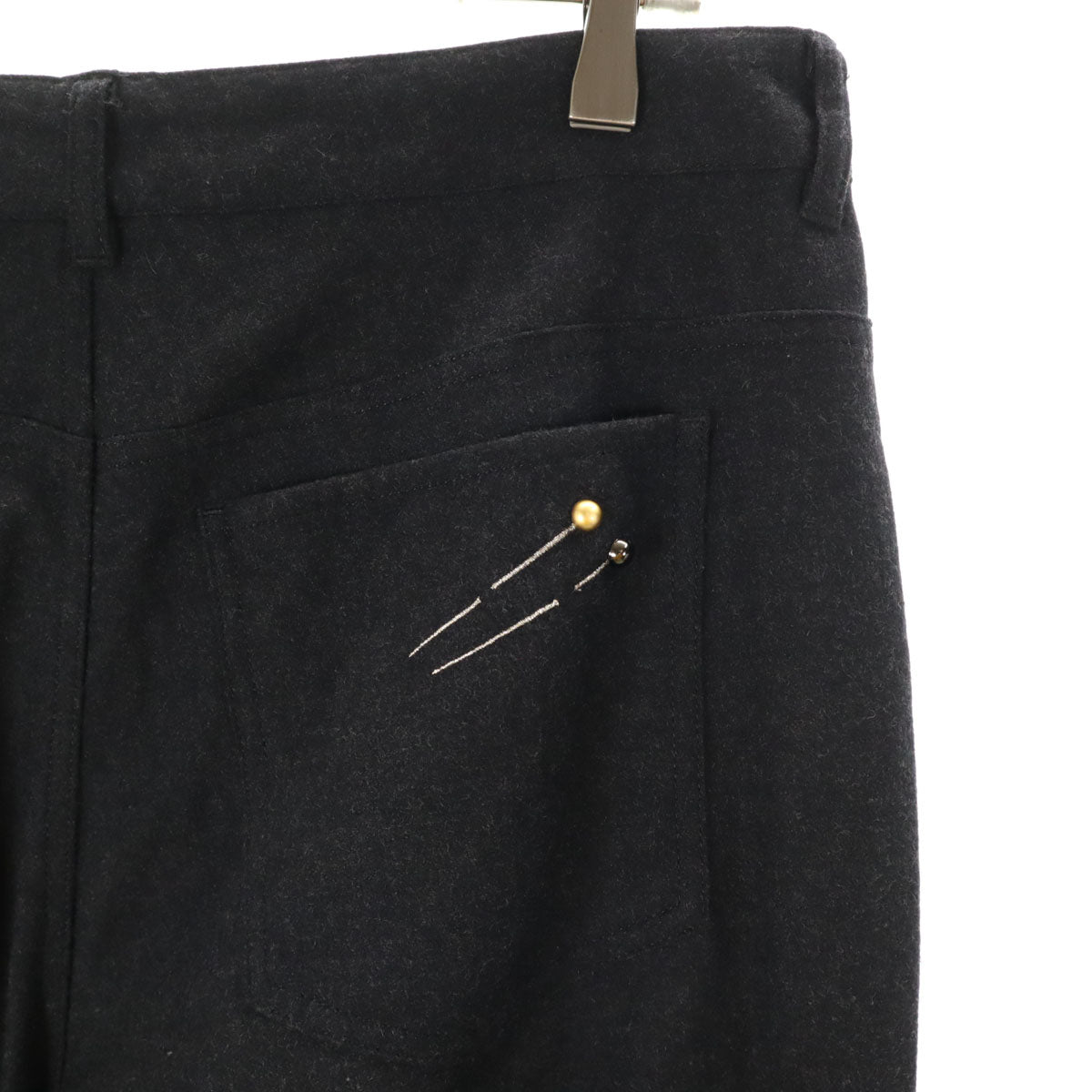 JEAN-PAUL GAULTIER ジャンポールゴルチエ ウールジャケット 上下 セットアップ 42 ブラック レディース