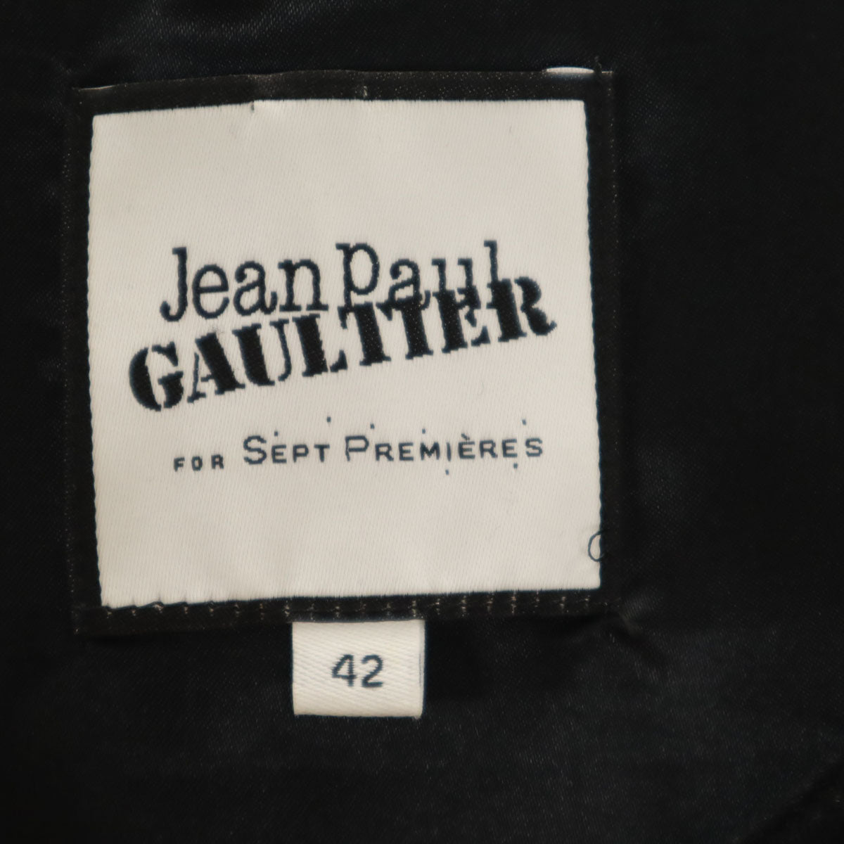 JEAN-PAUL GAULTIER ジャンポールゴルチエ ウールジャケット 上下 セットアップ 42 ブラック レディース