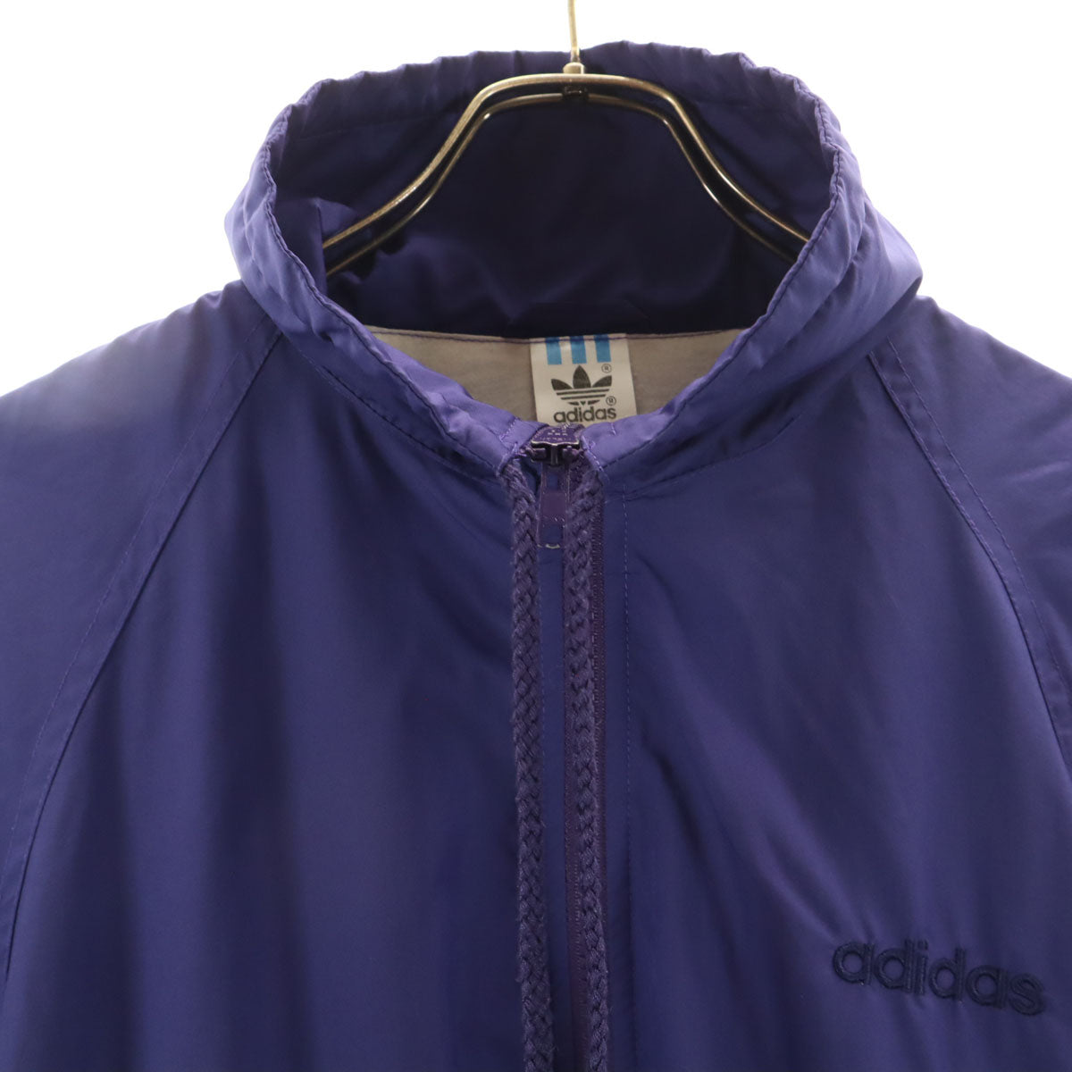 adidas アディダス 80s ヴィンテージ ウインドブレーカー M パープル ジャケット メンズ