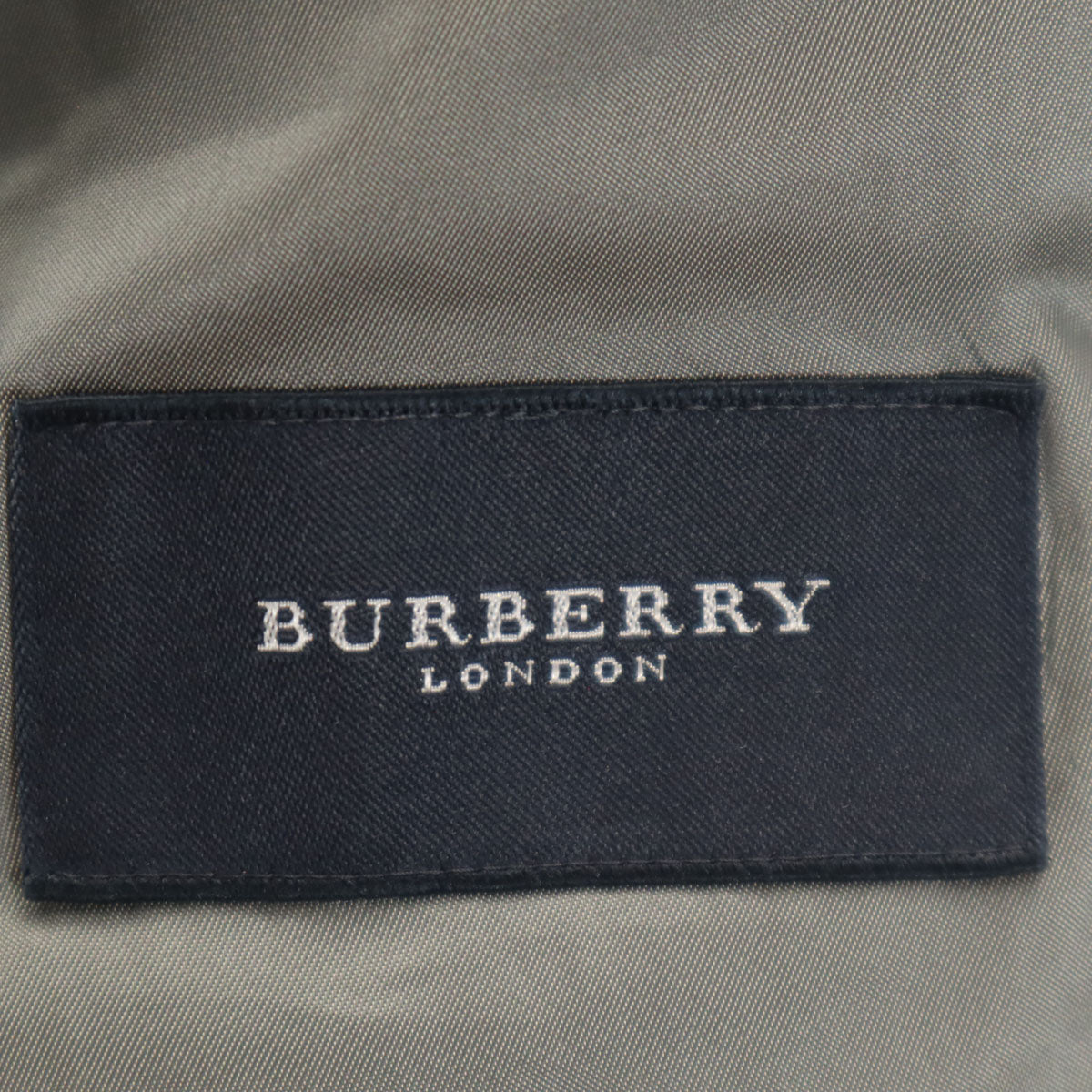BURBERRY LONDON バーバリーロンドン 日本製 シルクブレンド チェック柄 テーラードジャケット AB5 グレー 三陽商会 メンズ