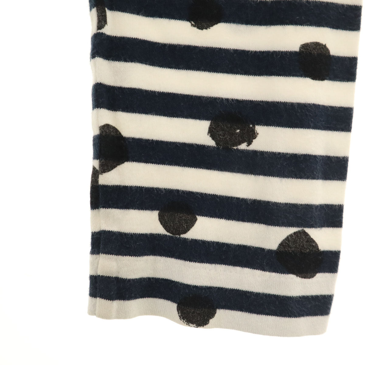 BLACK COMME des GARCONS ブラックコムデギャルソン 2009年 00s 日本製 ボーダー柄 長袖 Tシャツ S ネイビー ロンT レディース